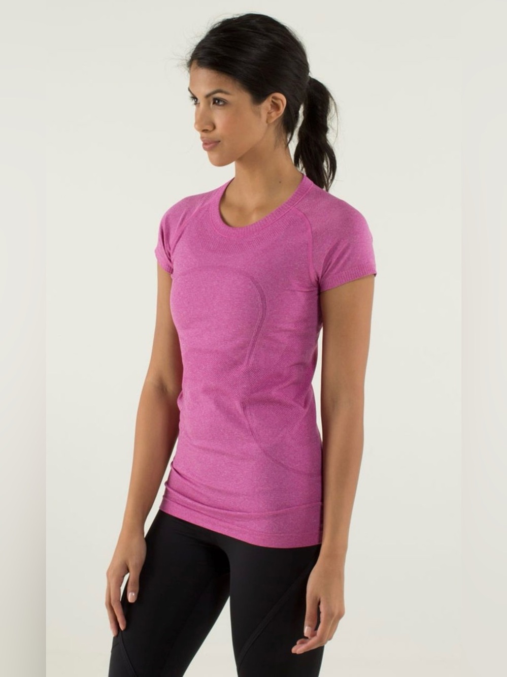 Lululemon Run Swiftly Tech Short Sleeve Heathered Raspberry